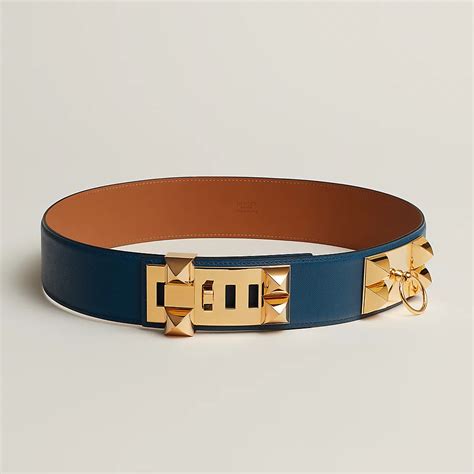 hermes calfskin belt|Collier de Chien 50 belt .